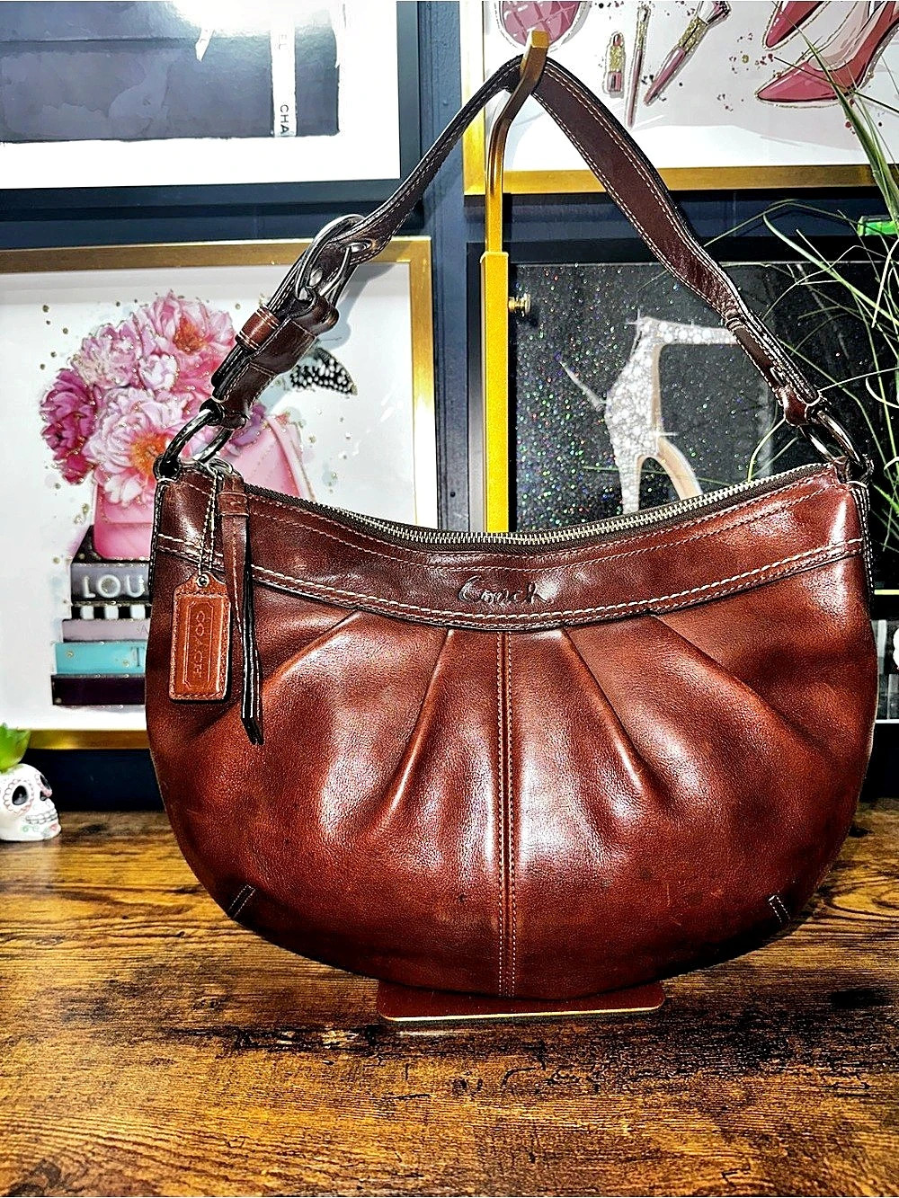 Coach Soho Pleated Leather Hobo